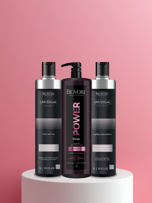 The Power Pink  KIT - Designed for Ultra-Resistant hair